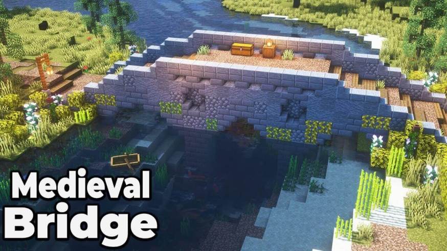 minecraft medieval bridge design