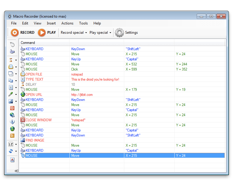 Jitbit macro recorder