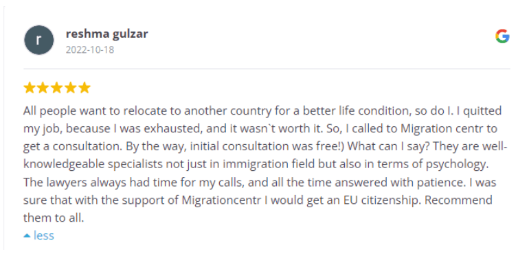 Reviews on Migrationcentr